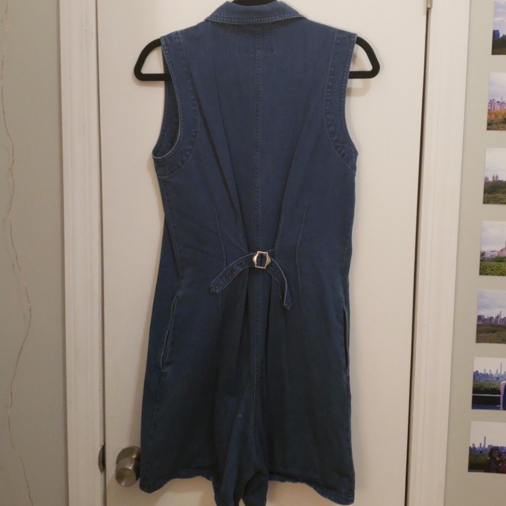 Vintage Sleeveless Denim Romper - Picture 3 of 8